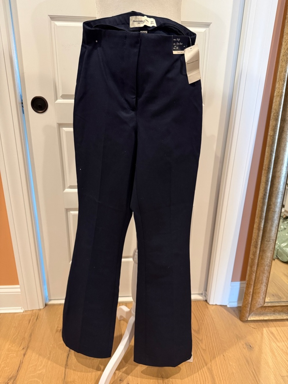 A&F Forme NWT Curve Love Navy Blue Trousers